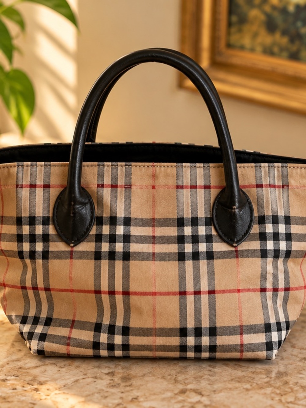 Burberry Blue Label Nova Check Mini Tote